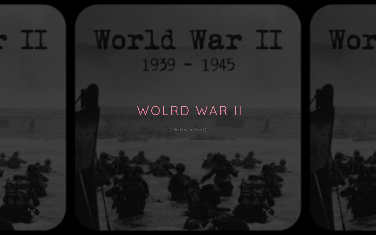 Carrd profile picture for @wwii